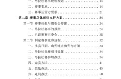 马拉松赛事项目运营服务投标方案306页投标注意事项及技巧
